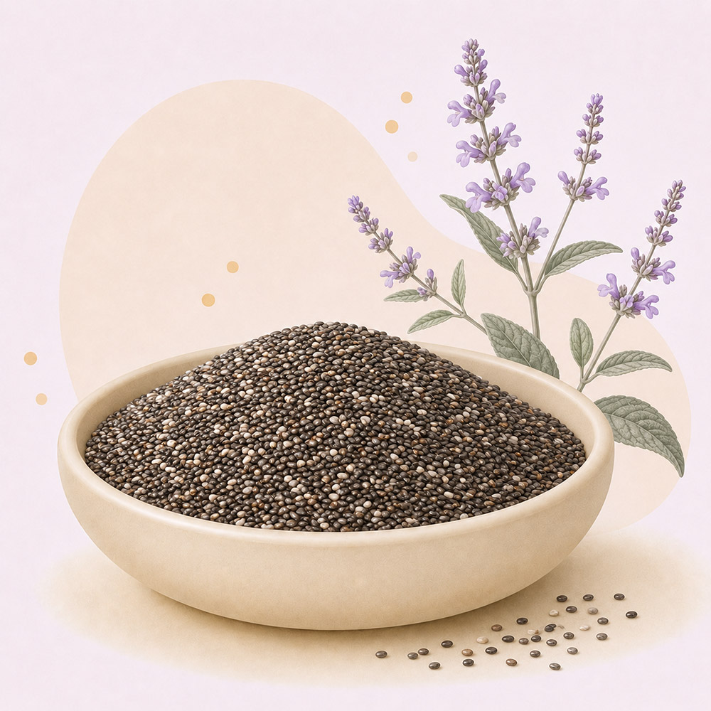 Chía, ingrediente vegetal de Luce Bien